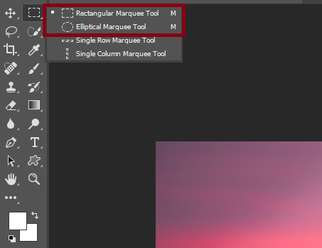 The Marquee Tool (The primary cropping method)